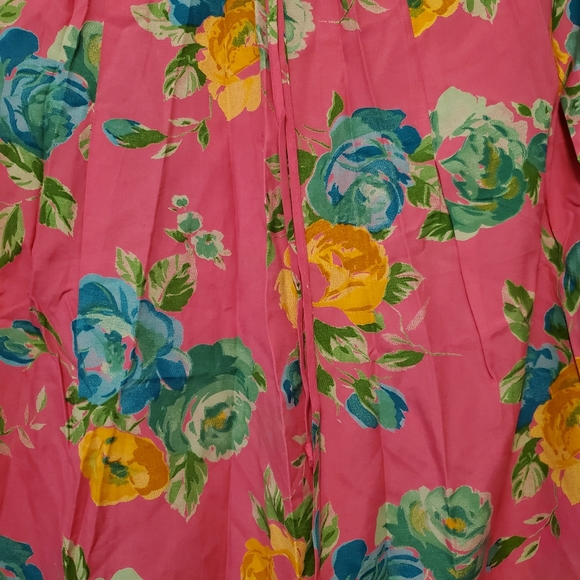 Floral medium flair circle draw string skirt - Picture 4 of 4